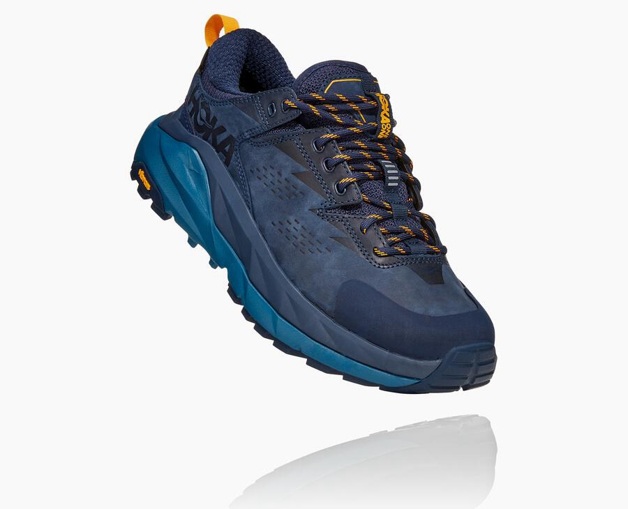 Hoka Australia One One Kaha Low GORE-TEX - Womens Trail Shoes Navy - LIUFP-8290